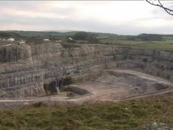 Limestone Quarry 1 Stock Footage