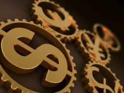 Time - money (loopable) Stock Footage