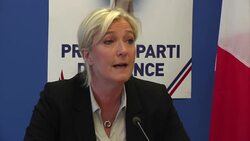National Front leader Marine Le Pen speaking after her party's win in EU parliamentary elections Instructional Video