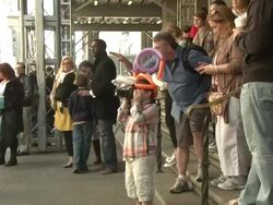 NYC's Annual Easter Bonnet Parade Stock Footage