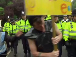 Protests in Balcombe Against Shale Gas Drilling News Clip