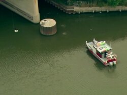 Chicago Fire Department Boats Stock Footage