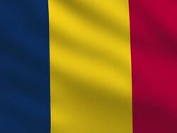 Chad Flag Stock Footage