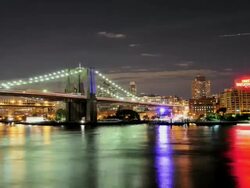 TIME LAPSE: Brooklyn Bridge - New York City Stock Footage