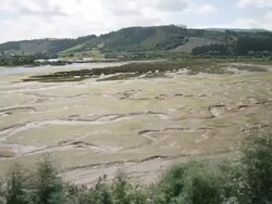 Low and high tide time lapse video Stock Footage