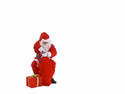 Santa With Presents Stock Footage