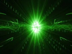 Binary Green Stock Footage