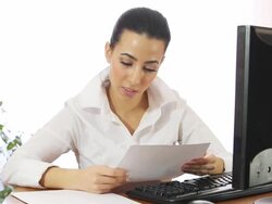 Working at home Stock Footage