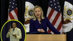 Secretary of State Hillary Rodham Clinton says that after 20 years, she's done with the "high wire" of politics. State Department employees asked Mrs. Clinton if she would run for Vice President. (Jan. 27) News Clip