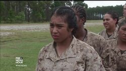 Female Marine recruits strive to meet same standards as men (Pt. 2) News Clip