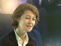 INTERVIEW: (ITA) Charlotte Rampling on what attracted her to the projec, the story, what audiences can expect Eye of the Storm: Interviews - 6th International Rome Film Festival on October 31, 2011 in Rome, Italy Stock Footage