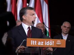 CLEAN: Right-wing Fidesz wins landslide in Hungary vote News Clip
