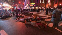 Protesters continue to march around Washington voicing displeasure at the failure of grand juries to indict white police officers in the death of unarmed black men. (Dec. 5) Instructional Video