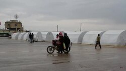 Bab Al-Salam Syrian Refugee Camp Stock Footage