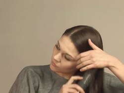 Hairbrush / Brushing Hair - & PAL Stock Footage