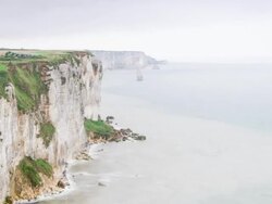 Cliff of Normandy time lapse Stock Footage
