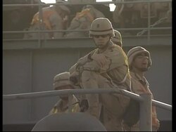 GWT: WRAP Massive convoys move towards SIraq, US 4th Infantry arrives News Clip