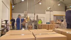 Factory production line stock shots News Clip