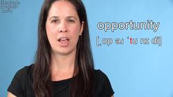 How to Pronounce OPPORTUNITY -- American English Instructional Video