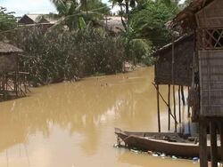 river houses Stock Footage
