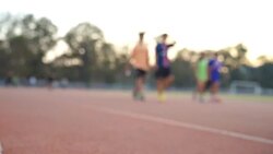 Running, Jogging And Walking for Healthy Stock Footage