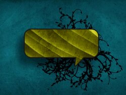 Speech Bubble On Blue Grunge Background Stock Footage