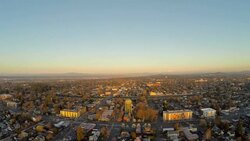 Aerial Oregon Portland Stock Footage