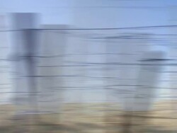 FENCE LANDLINE - naturally (loop) Stock Footage