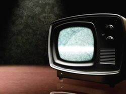 Retro TV with static Stock Footage