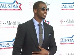 Chris Paul at the T-Mobile Magenta Carpet At The 2011 NBA All-Star Game at Los Angeles CA. (Footage by WireImage Video/GettyImages) Stock Footage