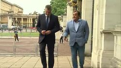 Controversy over the Beckham family sharing photos from Buckingham Palace tea party on social media News Clip