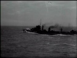 DESTROYERS DEFY NAZI BOMBING ATTACKS - News Clip