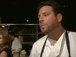 INTERVIEW: Scott Conant on the best part of the event being to see all the different samples of places around the world at the Global Bazaar Celebrates Travel + Leisure's 40th Anniversary Milestone at New York NY Stock Footage