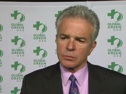 INTERVIEW: Anthony Denison at Global Green USA's 9th Annual Pre-Oscar Party on 2/21/12 in Hollywood, CA. Stock Footage