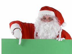 Santa Claus Advertising Stock Footage