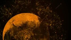 global technology concept animation,gold color Stock Footage