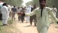 CLEAN : 8 killed as train falls into canal in Pakistan News Clip