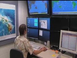 A team of NOAA scientists that monitors the largest water masses in the world for any signs of seismic activity says the recent series of terrifying natural disasters could signify the beginning of a new cycle of large earthquakes. News Clip