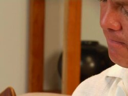 Man Working on Tablet Computer CU Stock Footage