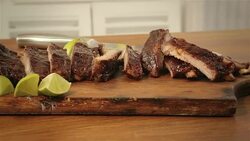 BBQ Ribs Stock Footage