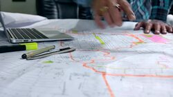 architecture office, dolly Stock Footage