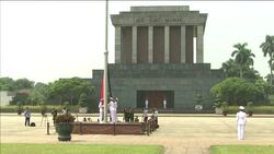 Flags fly at half mast to mark start of mourning for General Vo Nguyen Giap News Clip