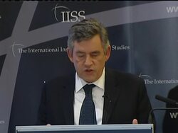 British PM Brown gives special address on Afghanistan at IISS News Clip