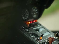 Dashboard of an helicopter Stock Footage