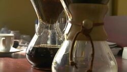 Filtering coffee Stock Footage