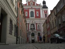 Baroque Collegiate Church Stock Footage