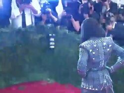 Madonna at "PUNK: Chaos To Couture" Costume Institute Gala Stock Footage