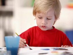 Painting lessons Stock Footage