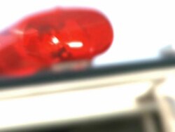 Police Car Siren #3 - High Key Stock Footage