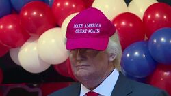 CLEAN : Femen takes on Trump's waxwork figure in Madrid News Clip